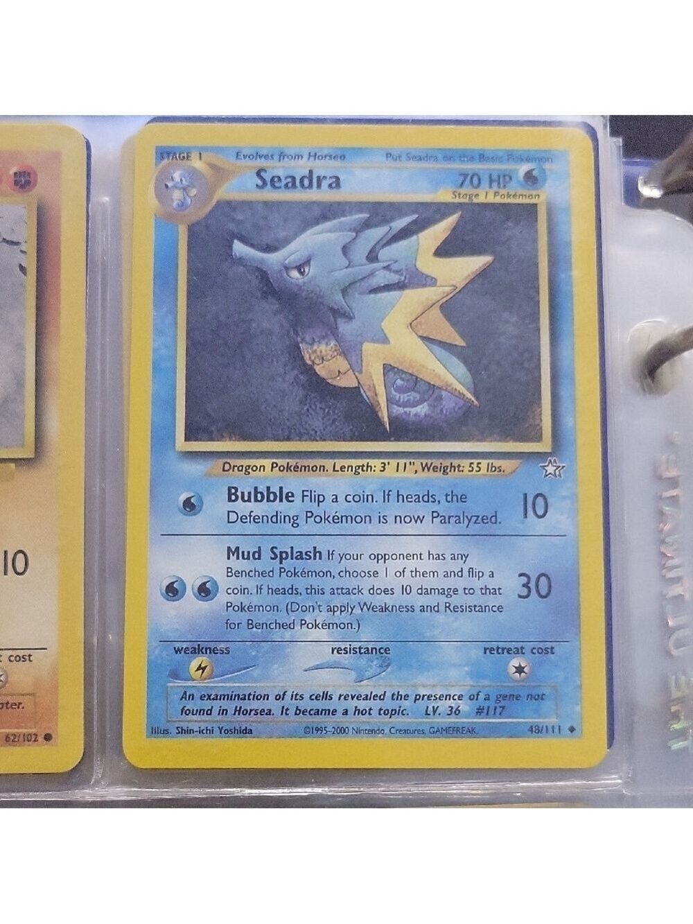 Pokemon Seadra Card